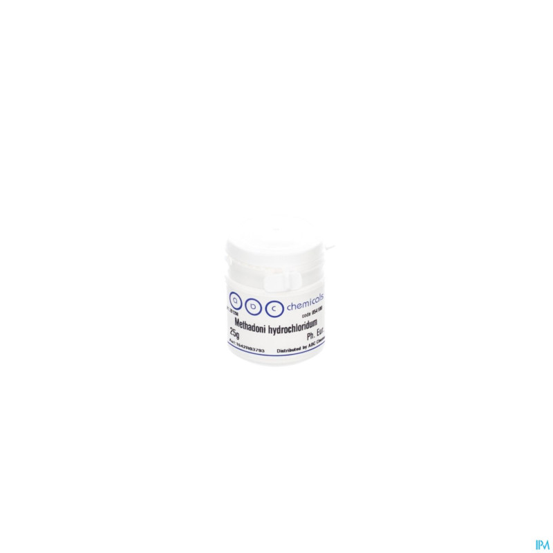 Methadone hcl    25g abc