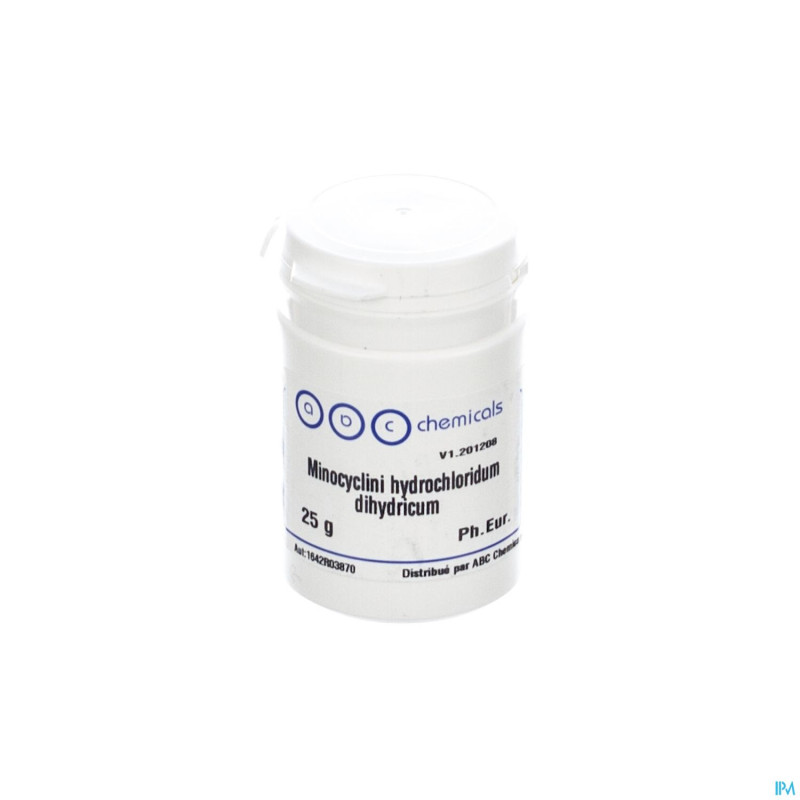 Minocycline hcl    25g abc