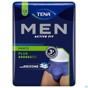 Tena men active fit pants plus bleu l/xl 10 772610