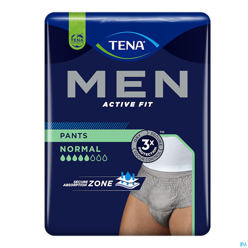 Tena men active fit pants normal gris s/m12 772702