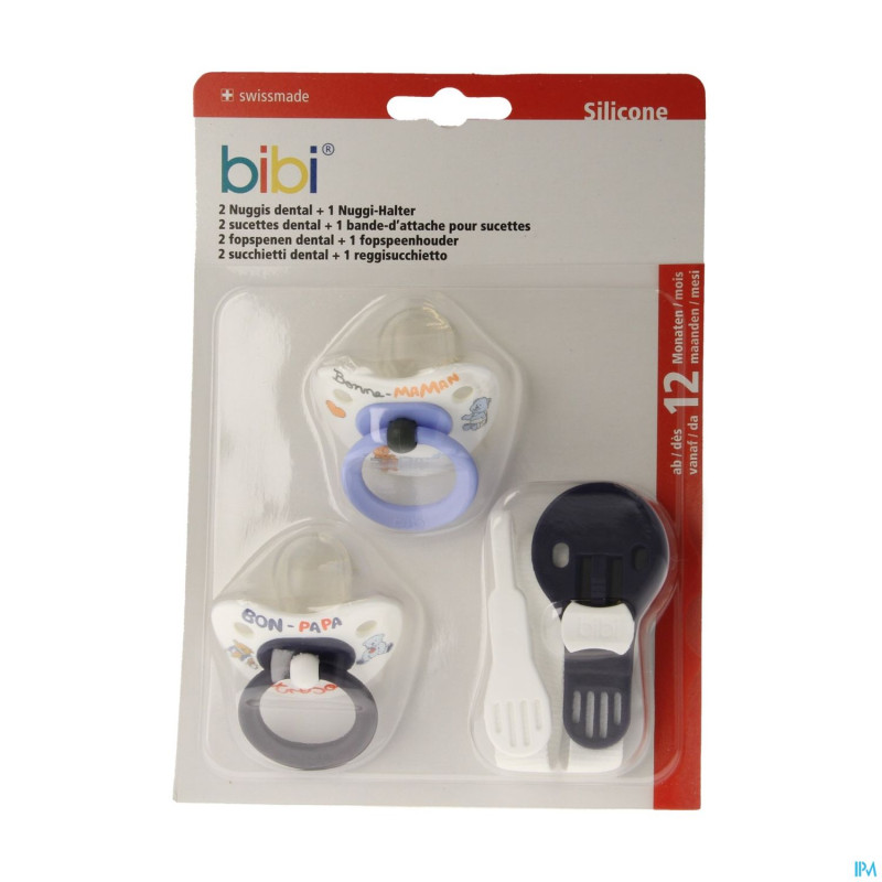Bibi 2 sucettes + bande attache    promo