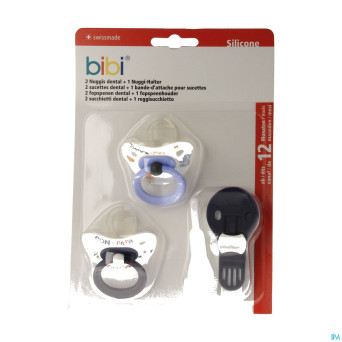 Bibi 2 sucettes + bande attache    promo