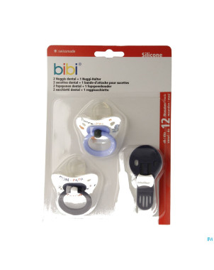 Bibi 2 sucettes + bande attache    promo