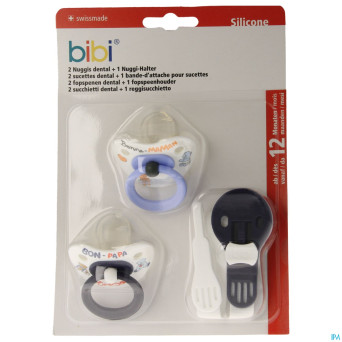 Bibi 2 sucettes + bande attache    promo