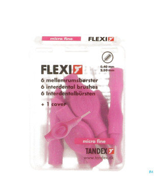 Flexi fuchsia brossette micro fine interdentaire 6
