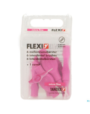 Flexi fuchsia brossette micro fine interdentaire 6