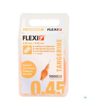 Flexi orange brossette ultra fine interdentaire  6