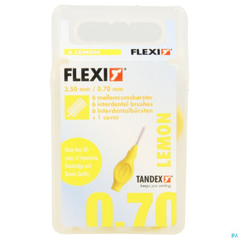 Flexi yellow brossette fine interdentaire    6