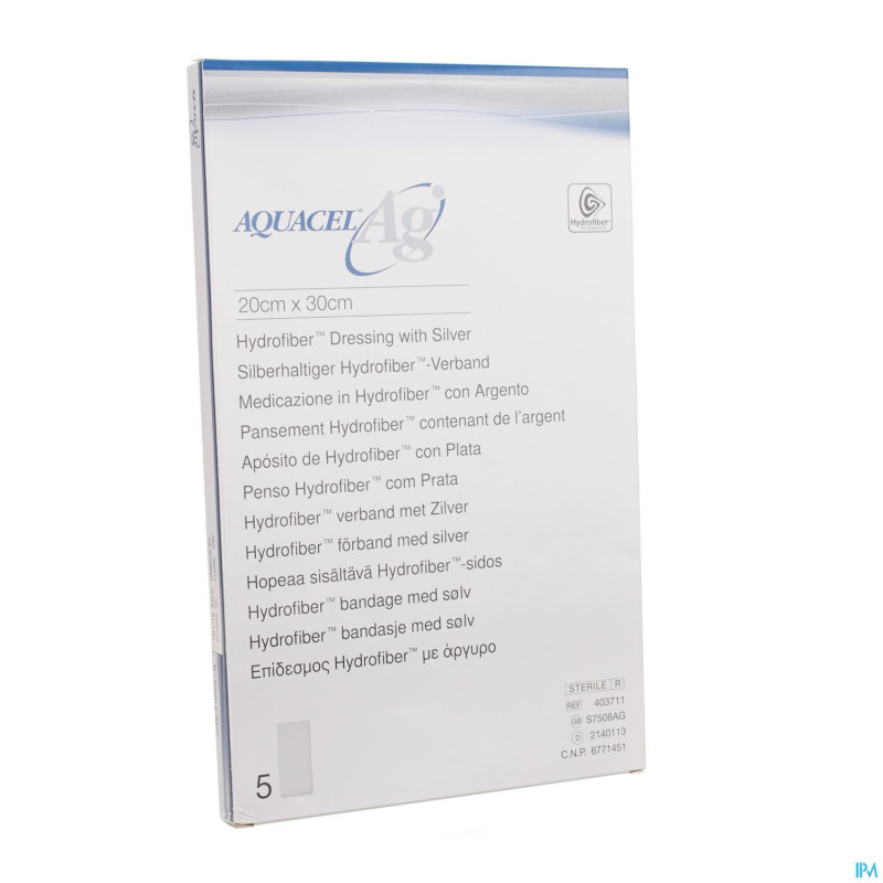 Aquacel ag pans hydrofiber ster  20x30cm  5 403711