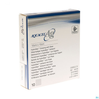 Aquacel ag pans hydrofiber ster  10x10cm 10 403708