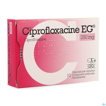 Ciprofloxacine eg 250mg comp 10x250mg