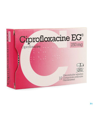 Ciprofloxacine eg 250mg comp 10x250mg