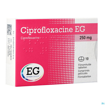 Ciprofloxacine eg 250mg comp 10x250mg