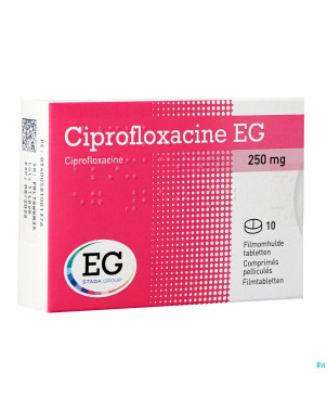 Ciprofloxacine eg 250mg comp 10x250mg