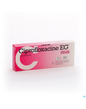 Ciprofloxacine eg 250mg comp 10x250mg