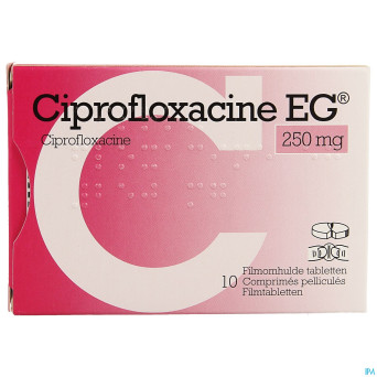 Ciprofloxacine eg 250mg comp 10x250mg