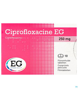 Ciprofloxacine eg 250mg comp 10x250mg