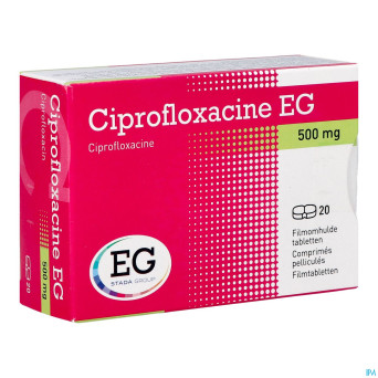 Ciprofloxacine eg 500mg comp 20x500mg