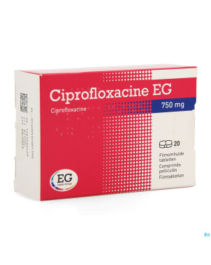 Ciprofloxacine eg 750mg comp 20x750mg
