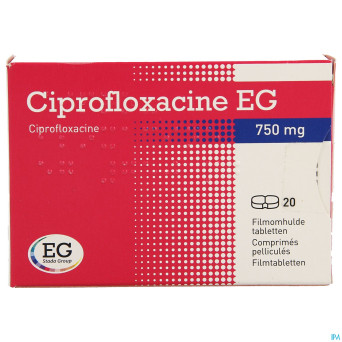 Ciprofloxacine eg 750mg comp 20x750mg