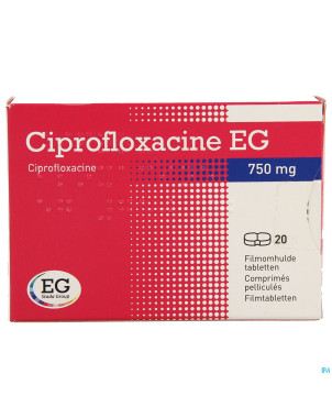 Ciprofloxacine eg 750mg comp 20x750mg