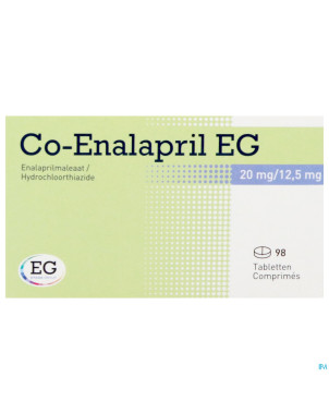 Co enalapril eg 20/12,5mg   comp 98