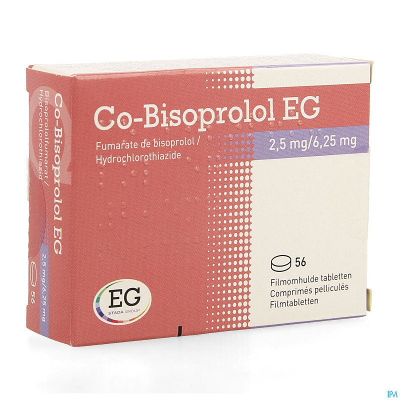 Co bisoprolol eg 2,5mg/ 6,25mg comp 56