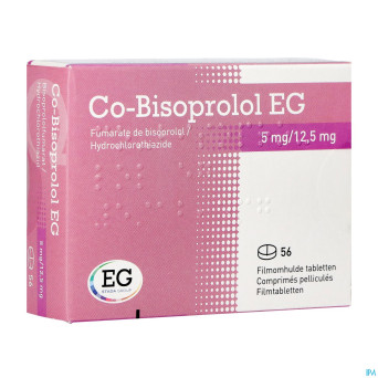 Co bisoprolol eg 5,0mg/12,50mg comp 56