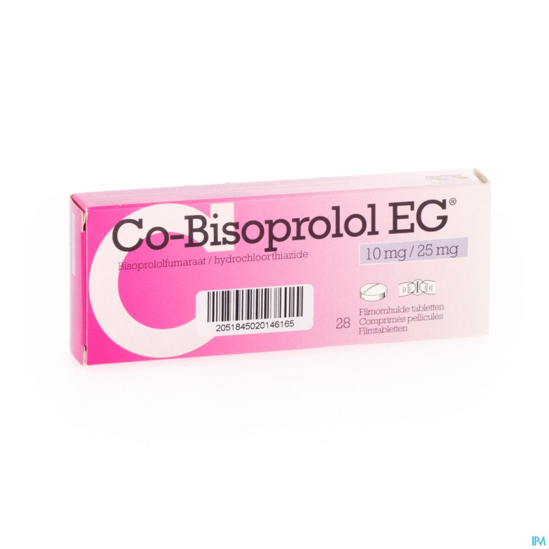 Co bisoprolol eg 10 mg/25 mg comp 28