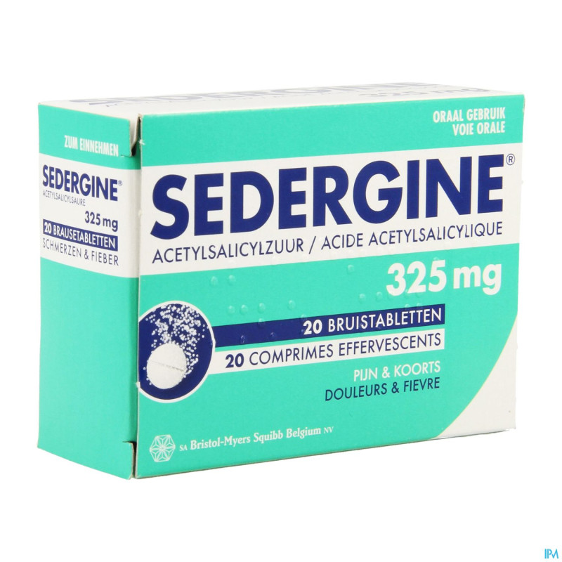 Sedergine 325mg comp efferv.  20