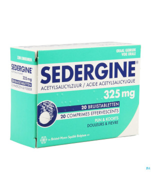 Sedergine 325mg comp efferv.  20