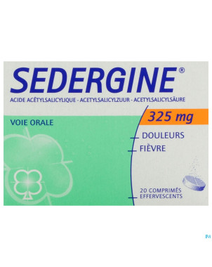 Sedergine 325mg comp efferv.  20
