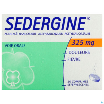 Sedergine 325mg comp efferv.  20