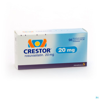 Crestor comp 98 x 20 mg