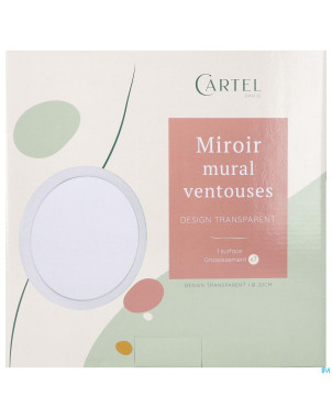 Cartel miroir mural 20cm transparent    m45t20