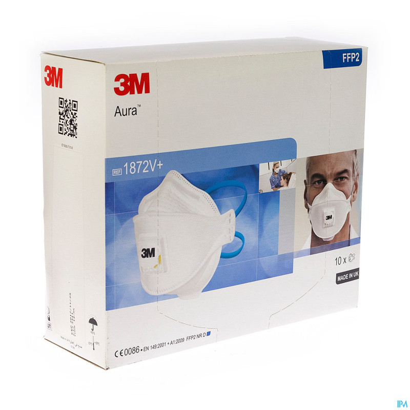 3m masque respiratoire + valve 10 1872