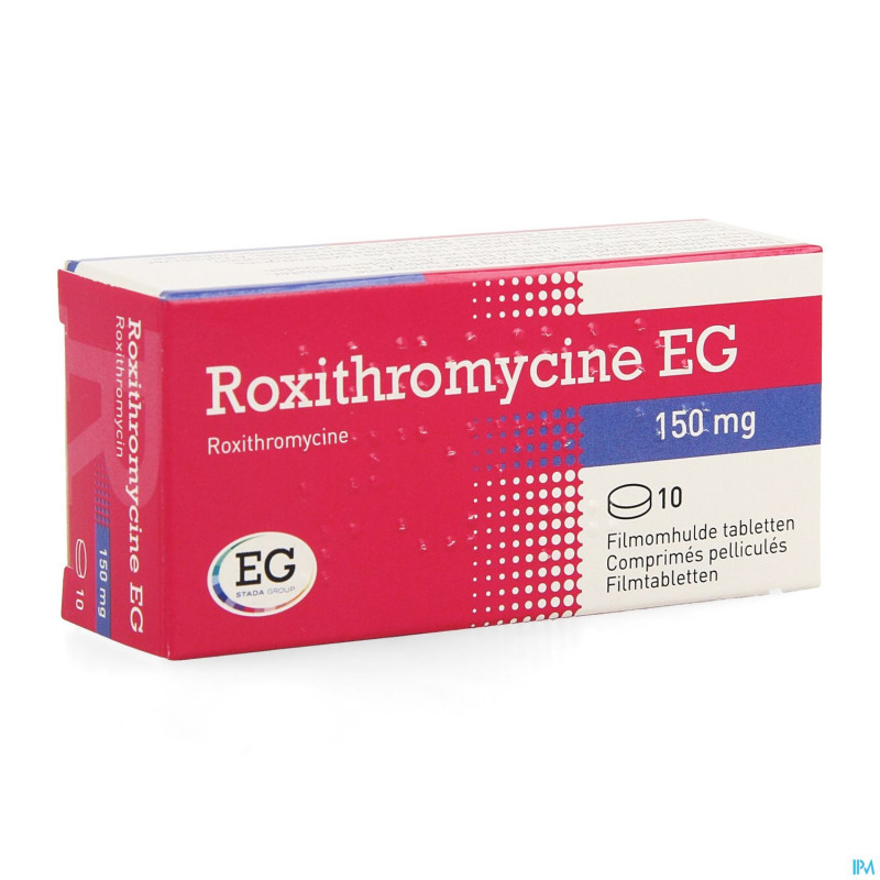 Roxithromycine eg comp 10x150mg