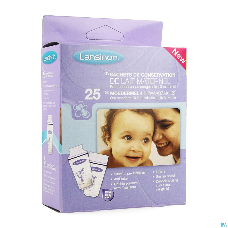 Lansinoh sac conservation lait maternel   25 99204
