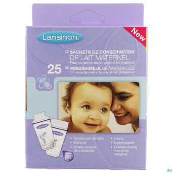 Lansinoh sac conservation lait maternel   25 99204