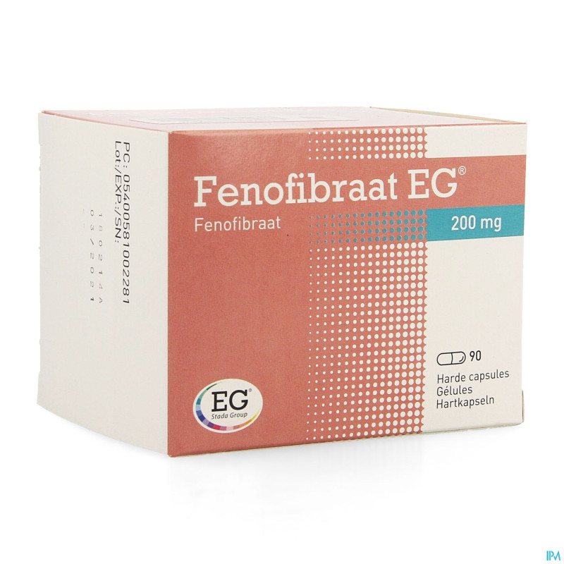 Fenofibrate eg 200 mg caps 90 x 200 mg