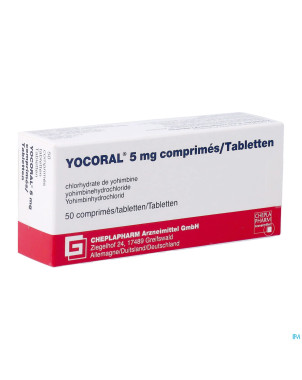 Yocoral 5 mg glenwood tabl  50