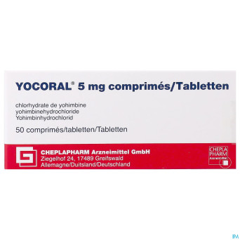 Yocoral 5 mg glenwood tabl  50