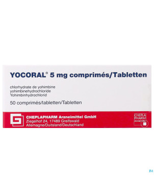 Yocoral 5 mg glenwood tabl  50