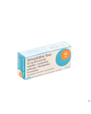 Simvastatine 40 mg teva comp enrob  30 x 40 mg
