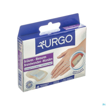 Urgo hi tech pansement brulures 120x18x90mm ster 4