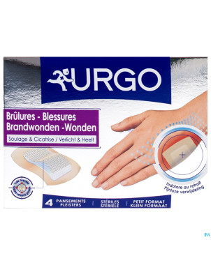 Urgo hi tech pansement brulures 120x18x90mm ster 4