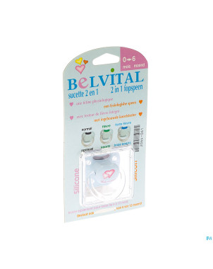 Belvital sucette silic + testeur temperature 0- 6m