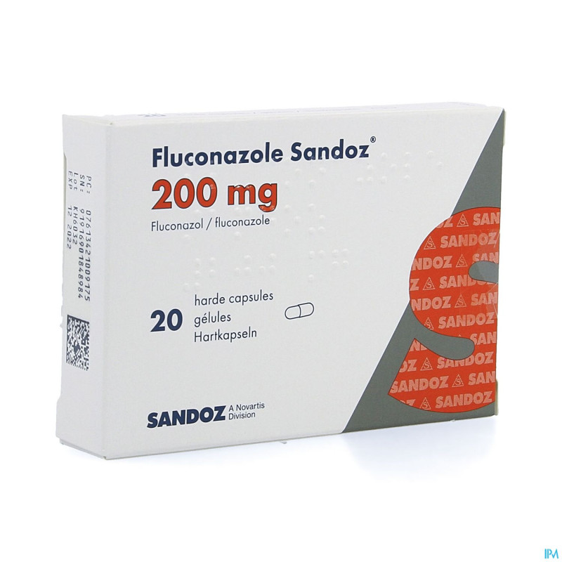 Fluconazole sandoz caps 20 x 200 mg