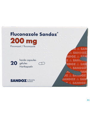 Fluconazole sandoz caps 20 x 200 mg
