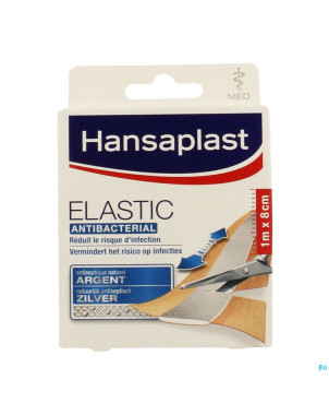 Hansaplast med elastic pansement    1mx8cm 47752